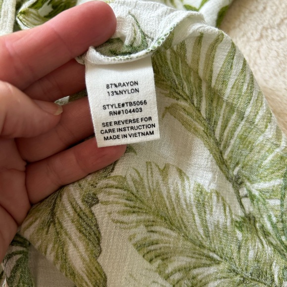 Small tropical island cruise shirt palm leaves - Picture 2 of 6